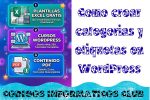 Como crear categorias y etiquetas en WordPress