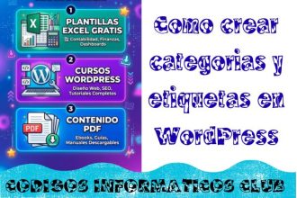 Como crear categorias y etiquetas en WordPress